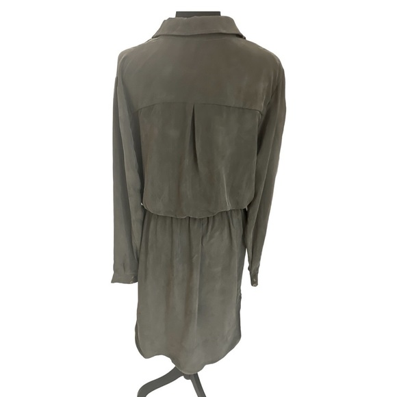 Sen Military Style Cinched Waist Dress Size 2 - Picture 3 of 6